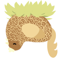 Hanged Man Rusts, a brown and beige chicken with a double-lace pattern