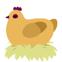 A honey and gold chicken