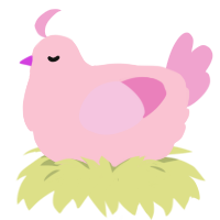 A rose and pink chicken