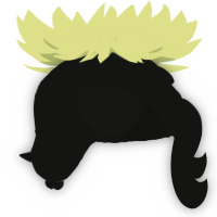 A black chicken with a lace pattern