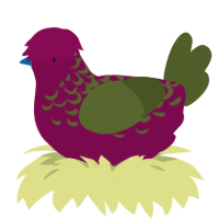 Winery, a wine and olive chicken with a half-lace pattern