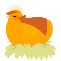 A orange chicken