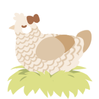 ᄉᆞ월, a cream and beige chicken with a lace pattern