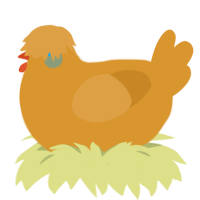 A orange chicken