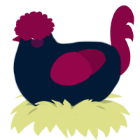 A tumblr and maroon chicken