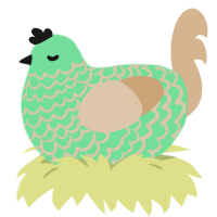 A spring and beige chicken with a lace pattern