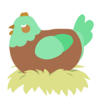 A brown and spring chicken with a head pattern