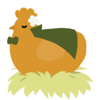 A orange chicken