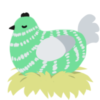 (unnamed), a spring and mist chicken with a bar pattern