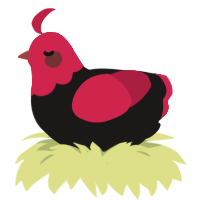 (unnamed), a sable and crimson chicken with a head pattern
