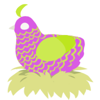 Precious Flower, a orchid and lime chicken with a lace pattern
