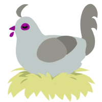 (unnamed), a silver and ash chicken