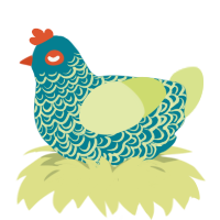 A sea and lemon chicken with a double-lace pattern
