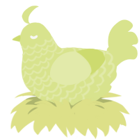 A lemon chicken with a lace pattern