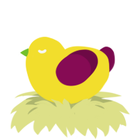 saburo cluckada, a yellow and wine chicken