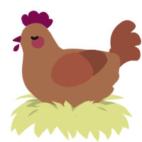 A brown and russet chicken