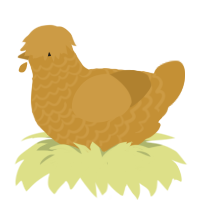 A gold chicken with a lace pattern