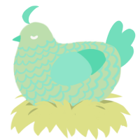 (unnamed), a gluppy and mint chicken with a lace pattern