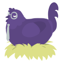 Purpleberry Crunch, a overcast chicken with a head pattern