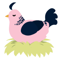 (unnamed), a rose and tumblr chicken with a neck-band pattern
