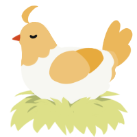 (unnamed), a white and honey chicken with a head pattern