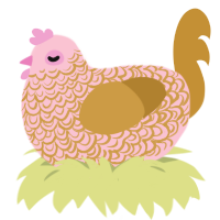 Ornate plate, a rose and gold chicken with a double-lace pattern