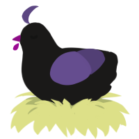 Minecraft Enderman, a sable and overcast chicken