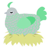 One More Time, a silver and spring chicken with a lace pattern