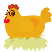 Bus, a orange and ochre chicken with a neck-speckle pattern