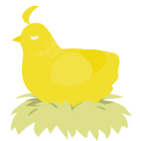 Yellow N 5, a yellow chicken with a neck-speckle pattern