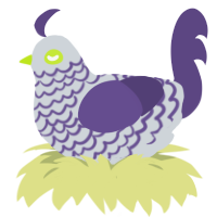 (unnamed), a mist and overcast chicken with a lace pattern