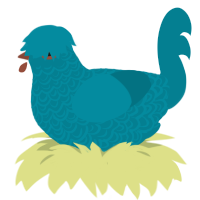 A sea chicken with a double-lace pattern