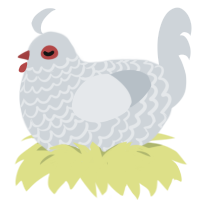 (unnamed), a mist chicken with a lace pattern