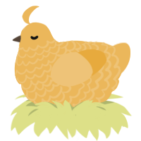 A honey chicken with a lace pattern