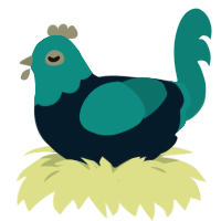 Achernar, a tumblr and sea chicken with a head pattern
