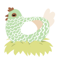 Wallpaper, a gluppy and cream chicken with a lace pattern