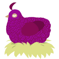 awawawa, a plum and wine chicken with a double-lace pattern