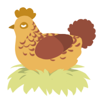 (unnamed), a honey and russet chicken with a half-lace pattern