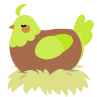 (unnamed), a brown and lime chicken with a head pattern