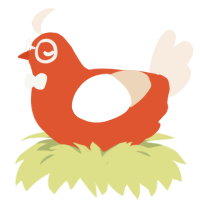 tangerine, a vermilion and cream chicken