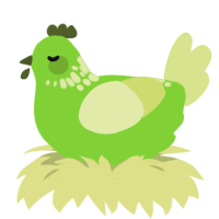 (unnamed), a grass and lemon chicken with a neck-speckle pattern