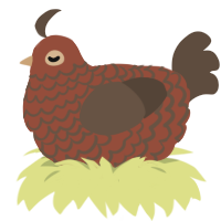 (unnamed), a russet and bark chicken with a lace pattern