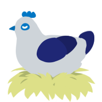 A mist and navy chicken