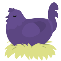 Shady Clouds, a overcast chicken with a head pattern