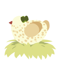 Rosemary Pecan, a white and beige chicken with a speckle pattern