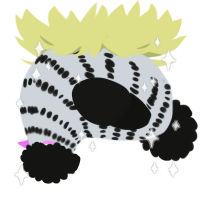 A mist and black chicken with a bar pattern