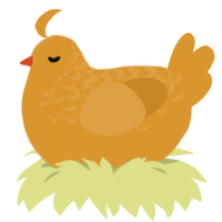 Failed Kirk 14, a orange chicken with a half-lace pattern