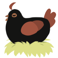 (unnamed), a black and russet chicken