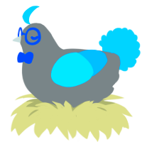 Crash, a ash and cerulean chicken