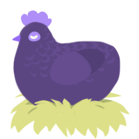 (unnamed), a overcast chicken with a half-lace pattern